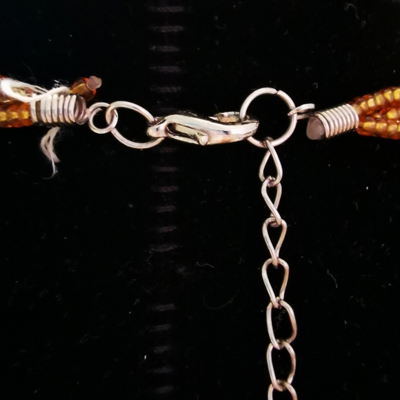 Vintage Abalone in Lucite Necklace Pendant - Picture 6 of 16